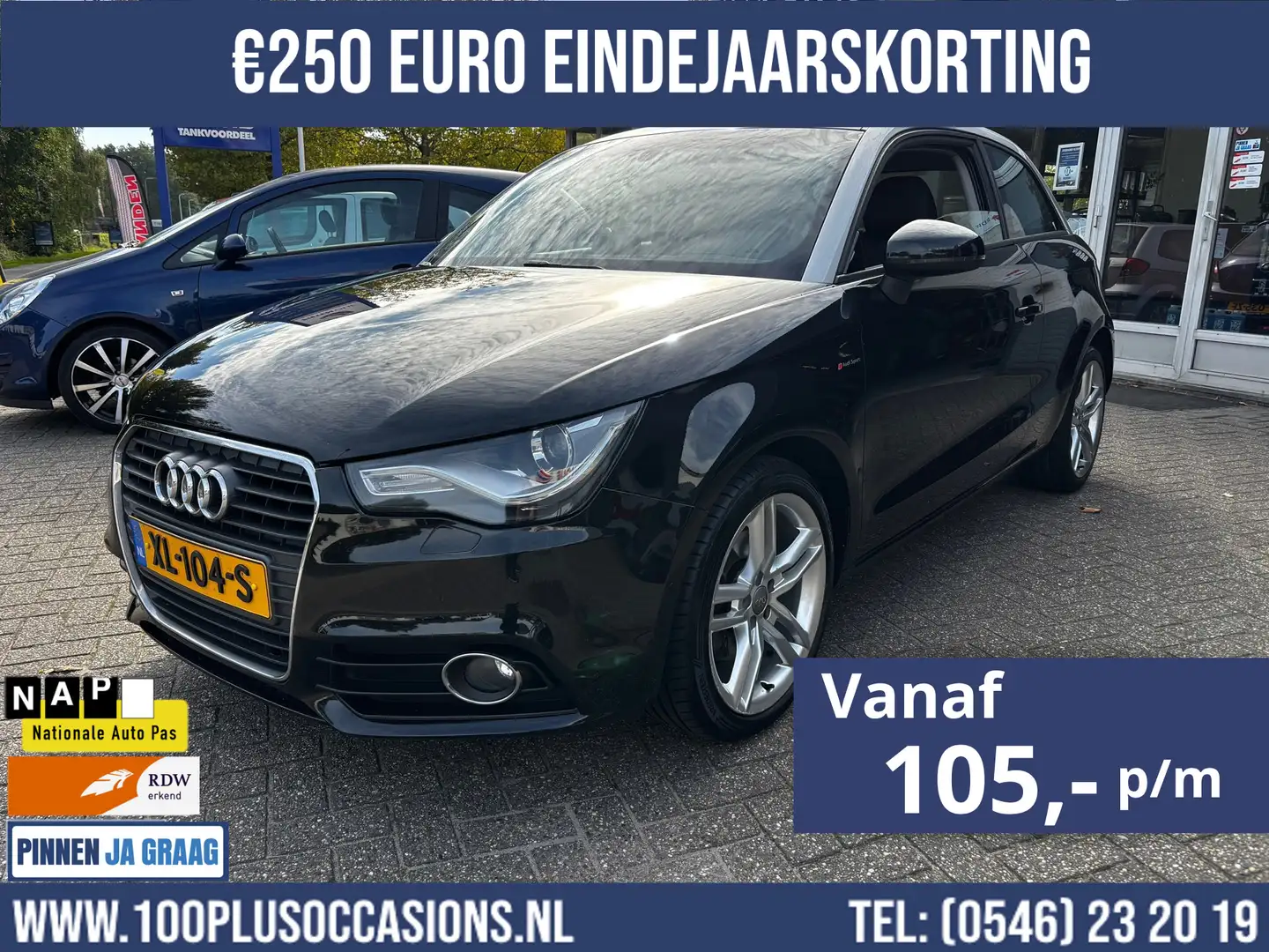 Audi A1 1.4 TFSI S edition | 166. 092 km|Zeer nette auto!! Zwart - 1