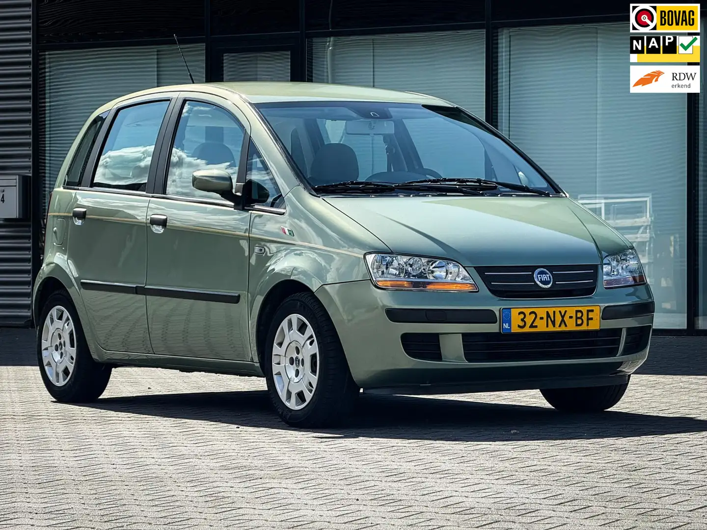 Fiat Idea 1.4-16V Dynamic | Org. NL | 1e eigenaar | Airco | Groen - 1
