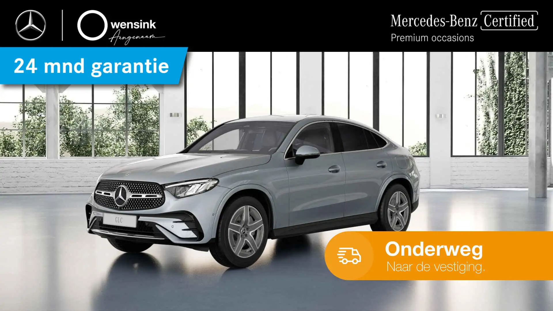 Mercedes-Benz GLC 300 Coupé 300e 4MATIC AMG Line | Verwarmd stuur | Geti Argent - 1
