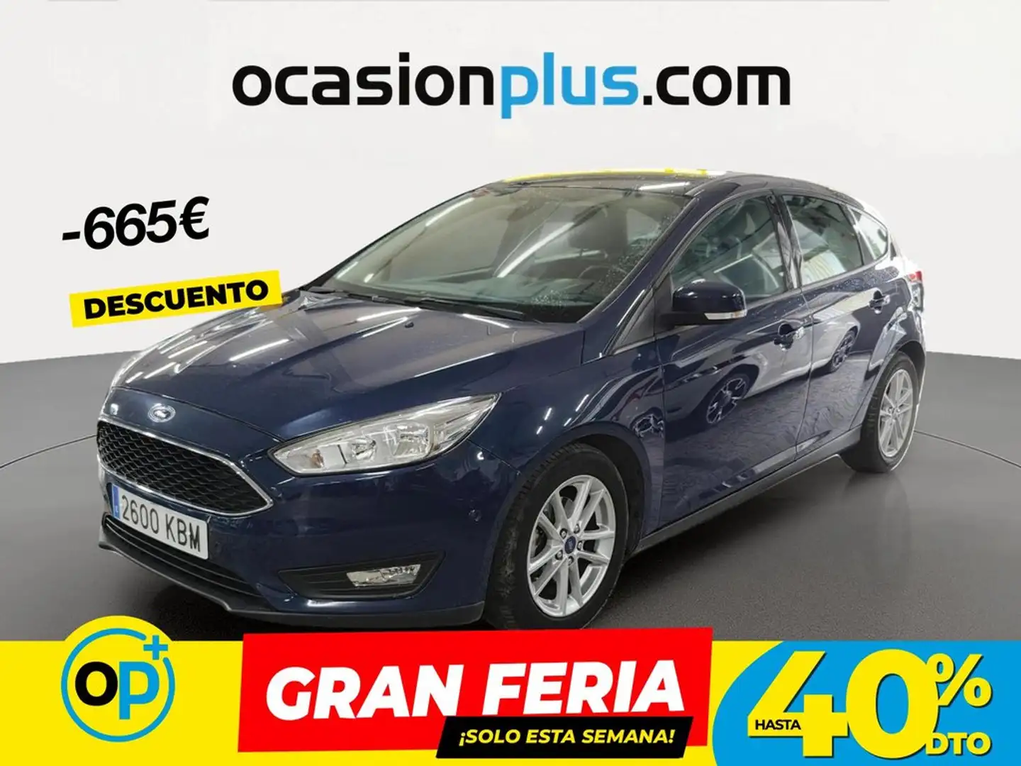 Ford Focus 1.0 Ecoboost Auto-S&S Trend+ 125 Azul - 1