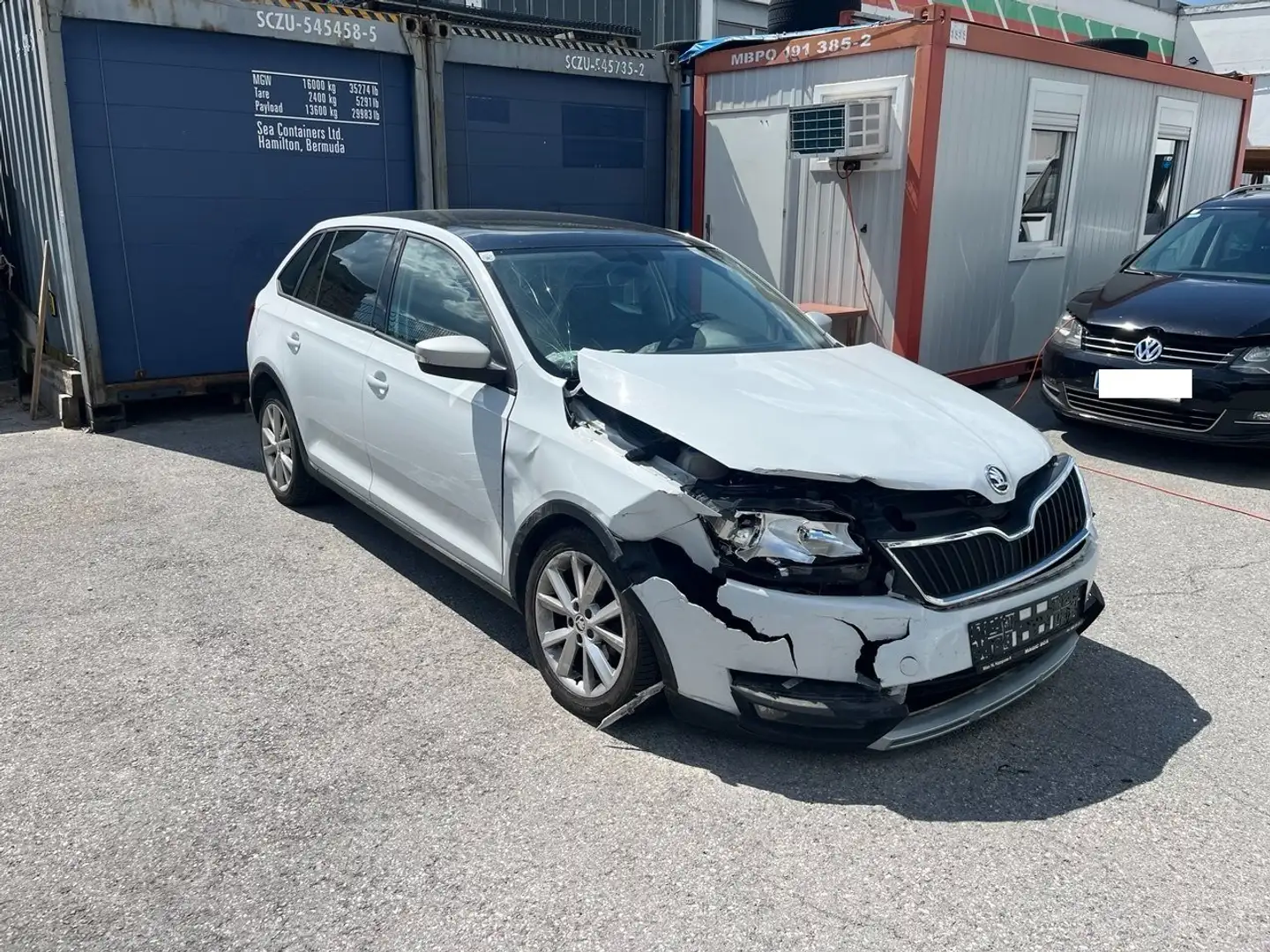 Skoda Rapid/Spaceback Sport Ambition 1,4 TDI Diesel Weiß - 2