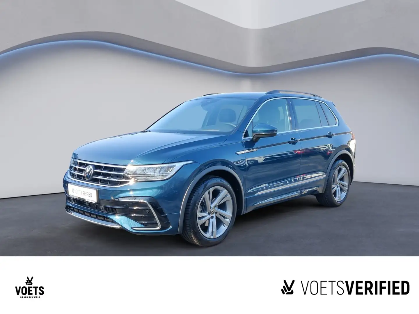 Volkswagen Tiguan R-Line 1.5 TSI DSG LED+App-Connect+SHZ Blauw - 1