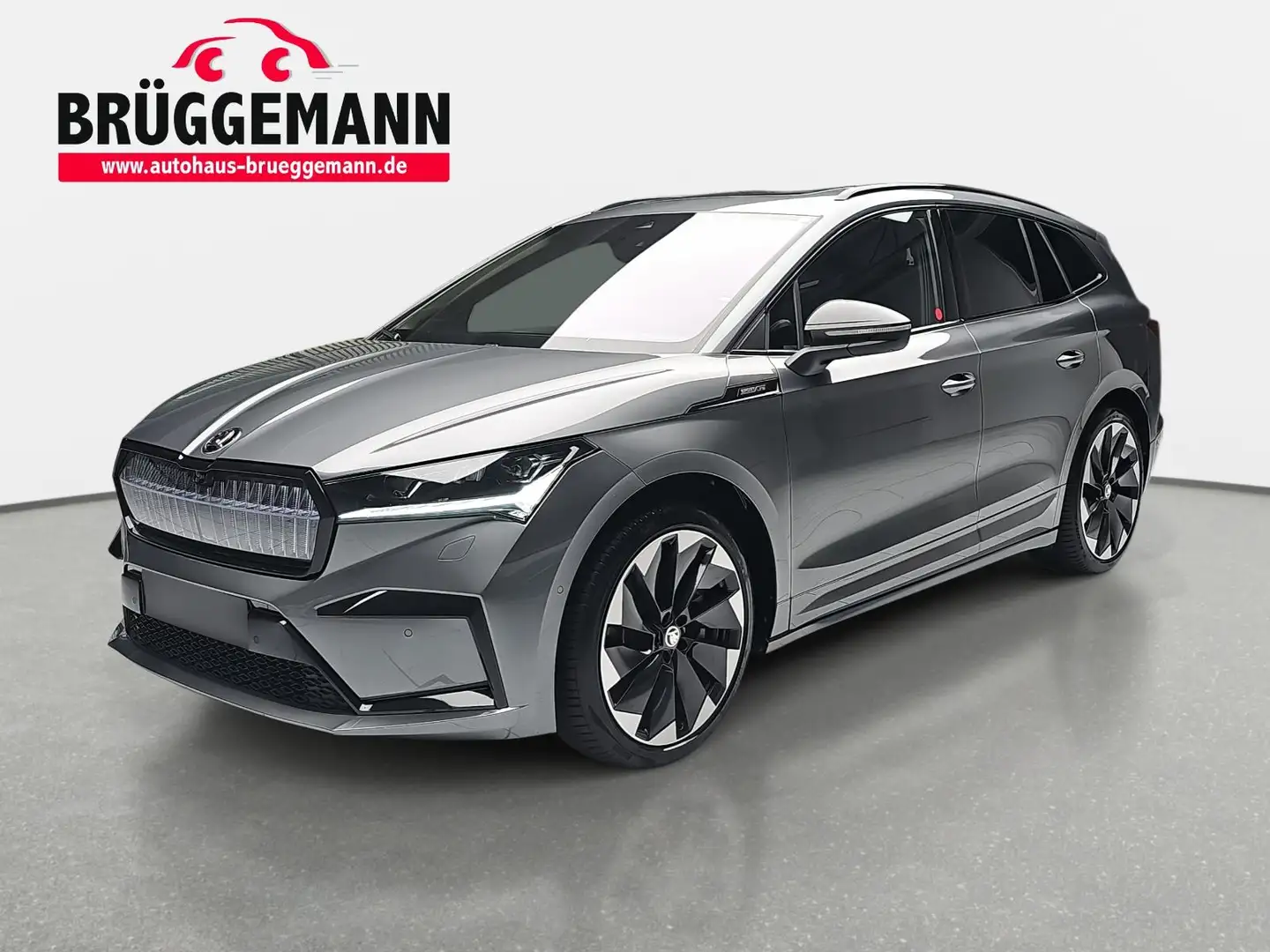 Skoda Enyaq ENYAQ IV 80 SPORTLINE NAVI LED ACC PANO HUD WÄRMEP Šedá - 1