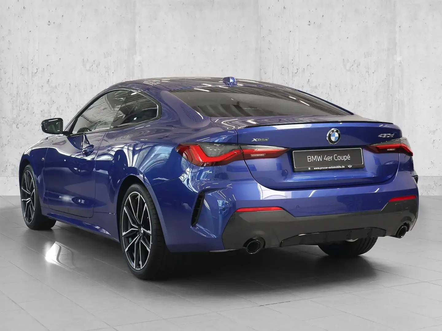 BMW 430 d xDrive M Sport Pro+LED+Komfortzg.+LHZ+SHZ+DA+PA+ Синій - 2