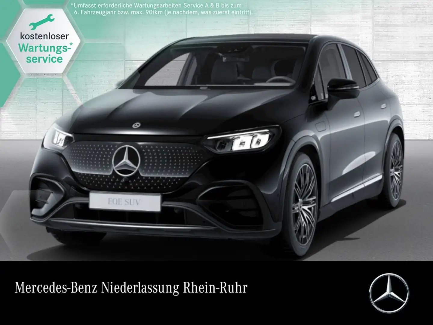Mercedes-Benz EQE SUV EQE 300 AMG+NIGHT+PANO+360+LED+BURMESTER+TOTW Schwarz - 1