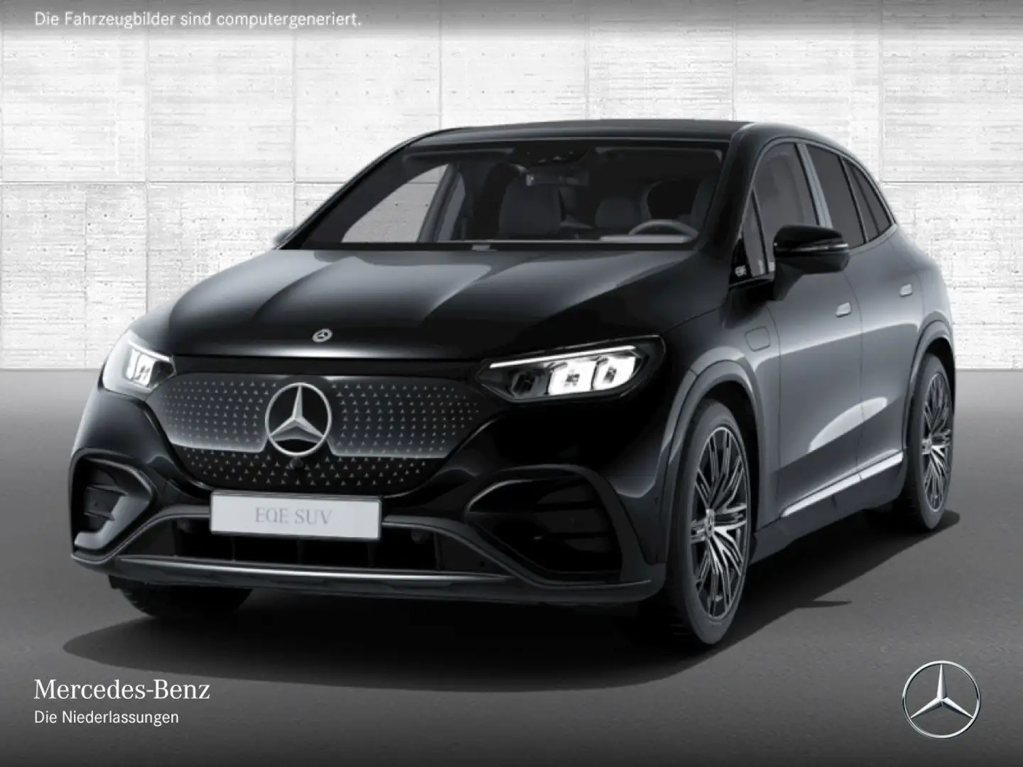 Mercedes-Benz EQE SUV EQE 300 AMG+NIGHT+PANO+360+LED+BURMESTER+TOTW Schwarz - 2