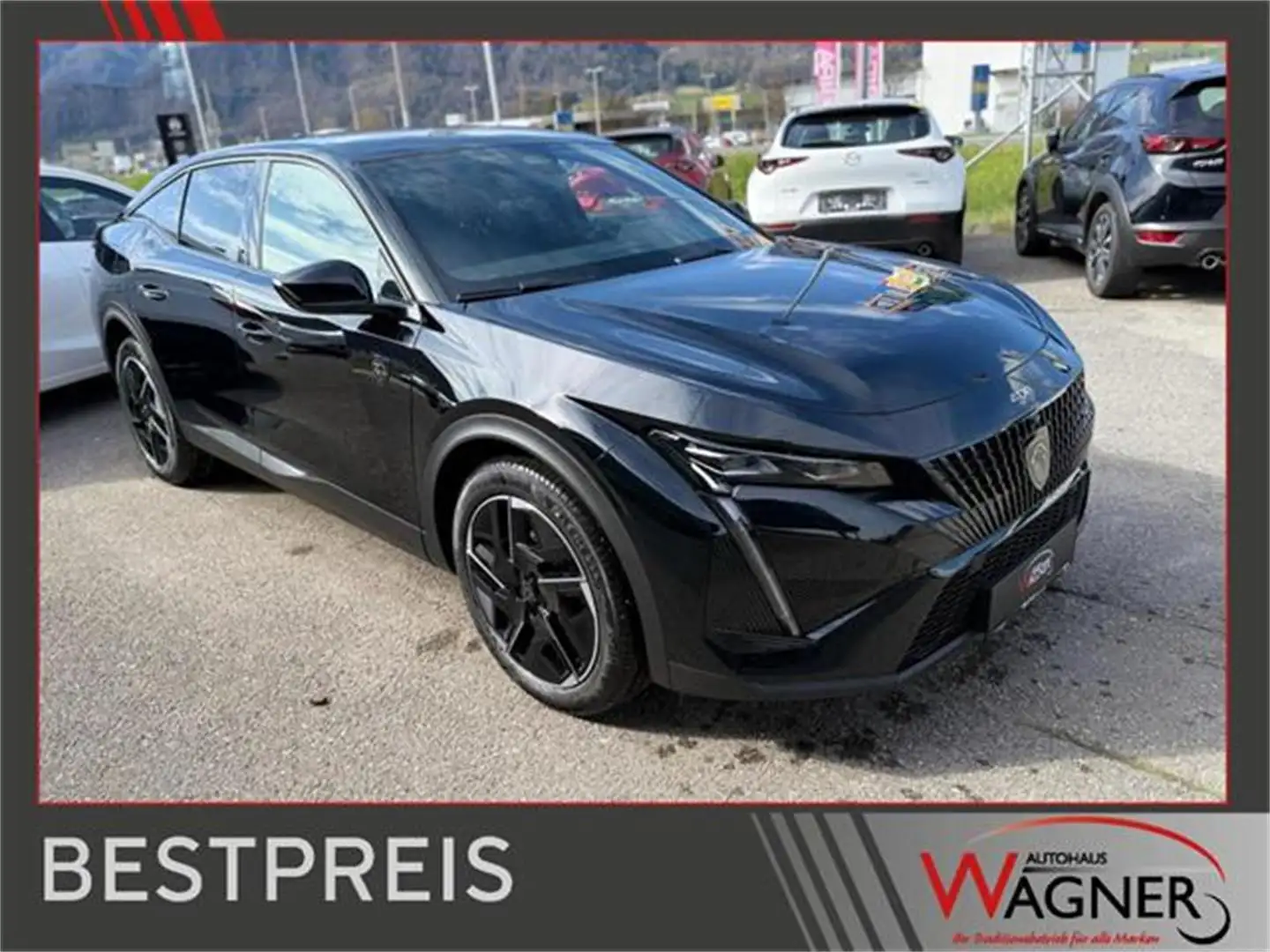 Peugeot 408 HEV 136 e-DCS6 GT inkl. 360°Vision Paket Schwarz - 1