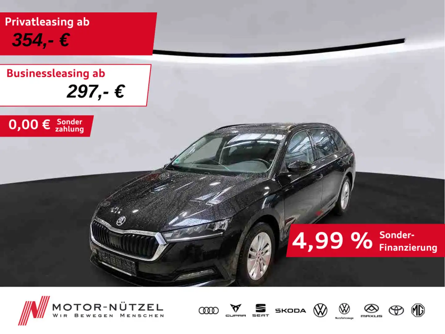 Skoda Octavia Combi 2.0 TDI DSG AMBITION LED+NAV+2xSHZ Schwarz - 1