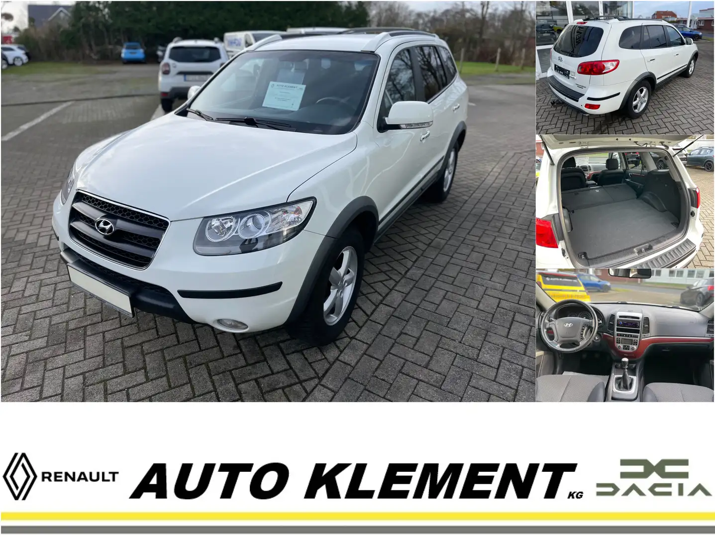 Hyundai SANTA FE Edition+ 2.2 CRDi 1.Hand, Klimaautomatik, Allwette Weiß - 1