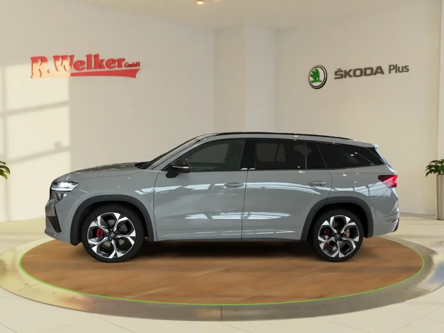 Skoda Kodiaq 2.0 TSI 195 kW 4x4 RS Sportpaket HUD AD StandHZG A Grau - 2