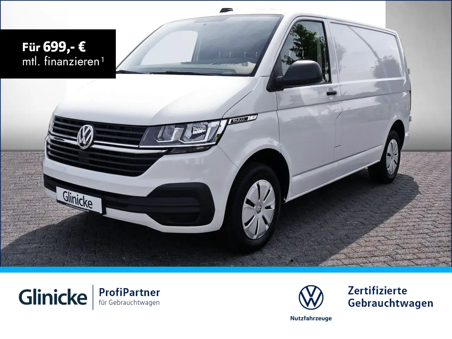 Volkswagen T6.1 Transporter T6.1 Kasten 2.0 TDI Frischedienst Kamera PDC SHZ Blanco - 1