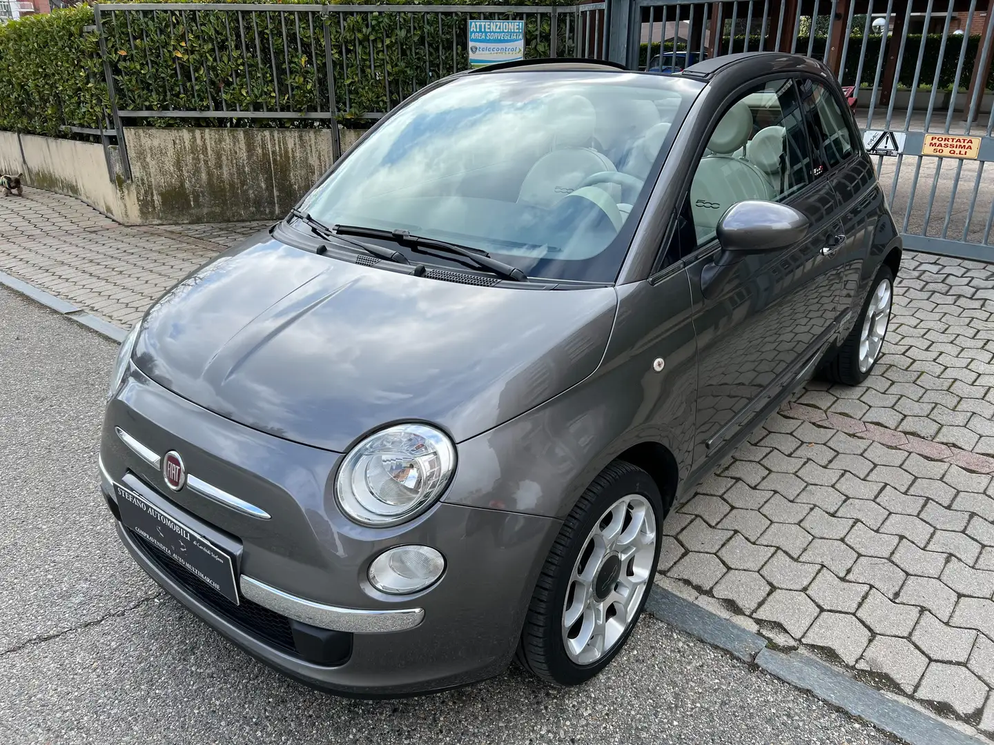 Fiat 500C 1.2 GQ 69cv *CAPOTE CARTIER Gris - 1