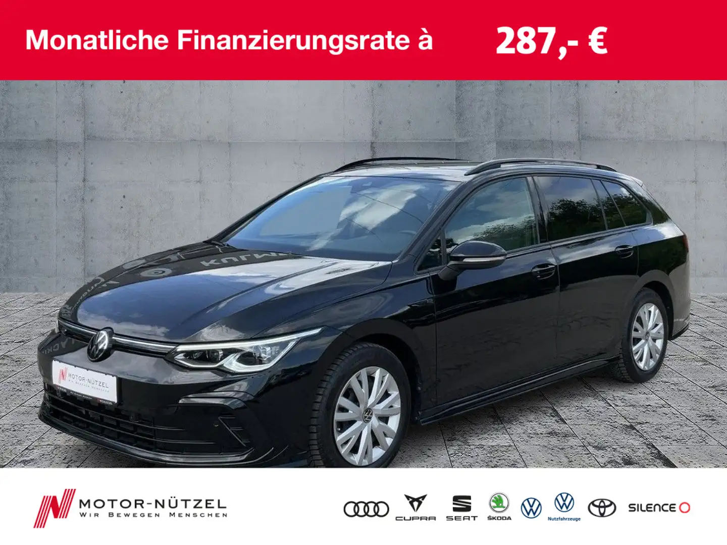 Volkswagen Golf Variant Golf VIII Variant 2.0 TDI DSG R-LINE MATRIX+NAVI Zwart - 1