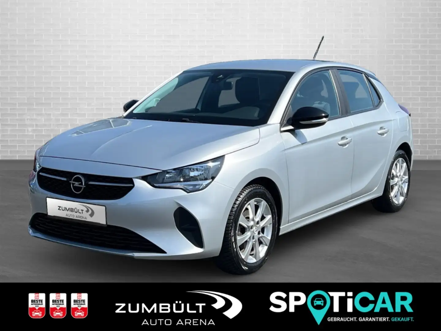 Opel Corsa Edition 1.2 +Allwetter SHZ Kamera CarPlay DAB LMFe Silber - 1