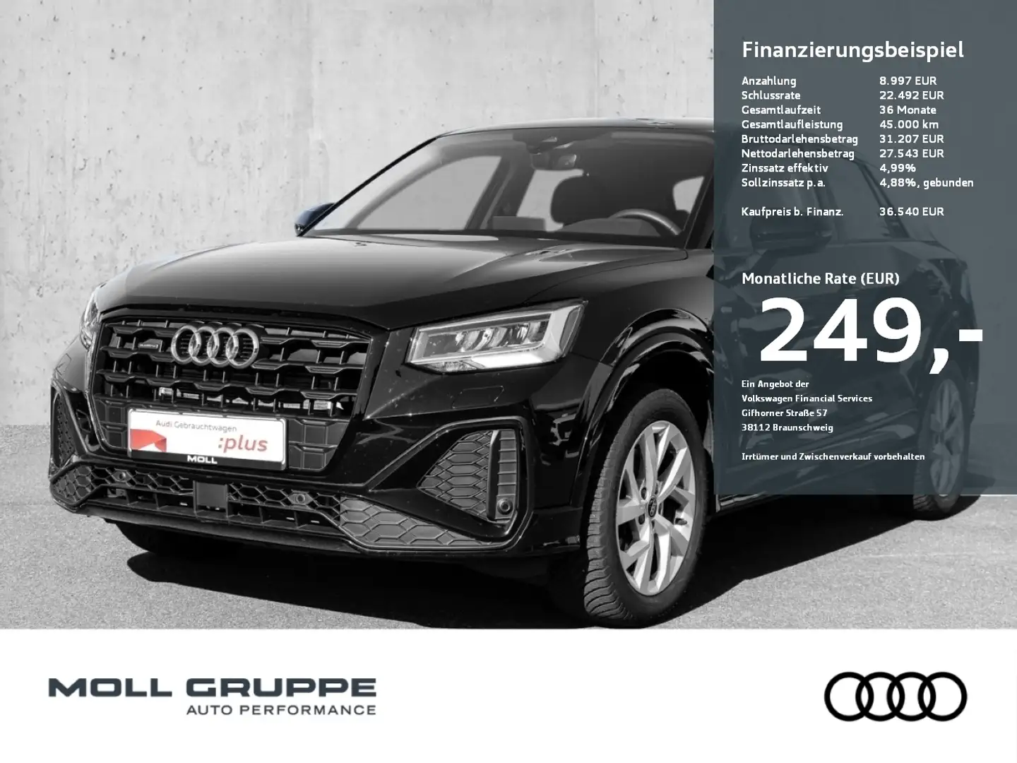 Audi Q2 40 TFSI Quattro S tronic S line AHK NAVI LM Černá - 1
