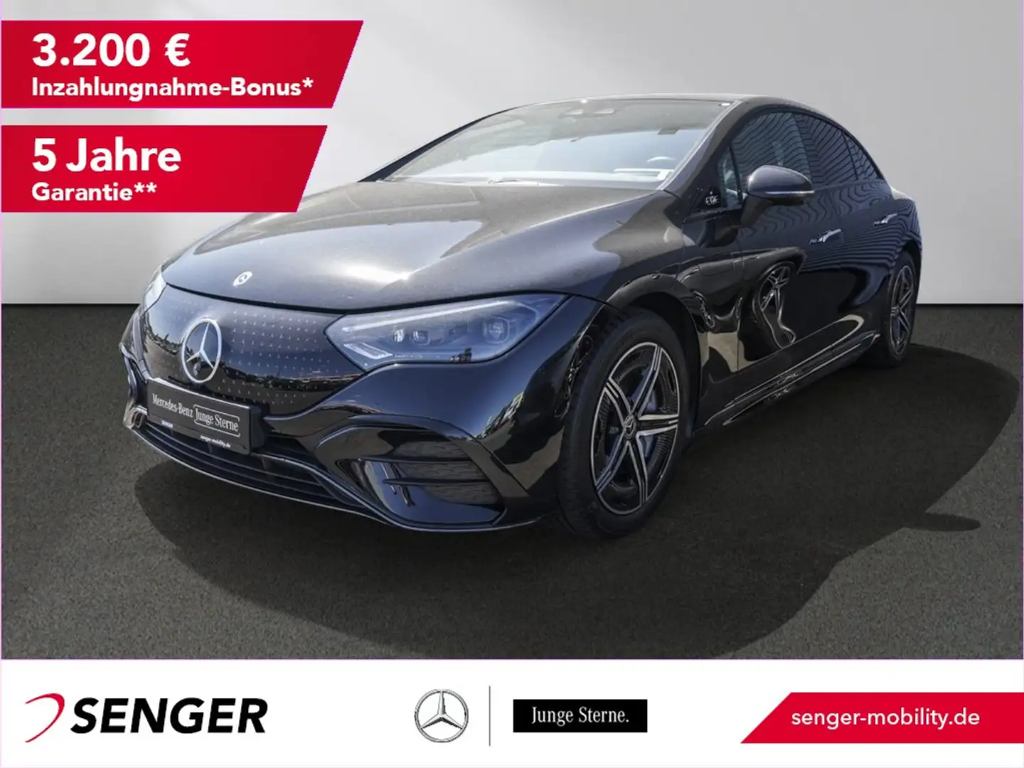 Mercedes-Benz EQE 350 4M AMG Distronic Digital-Light Pano 360° Noir - 1
