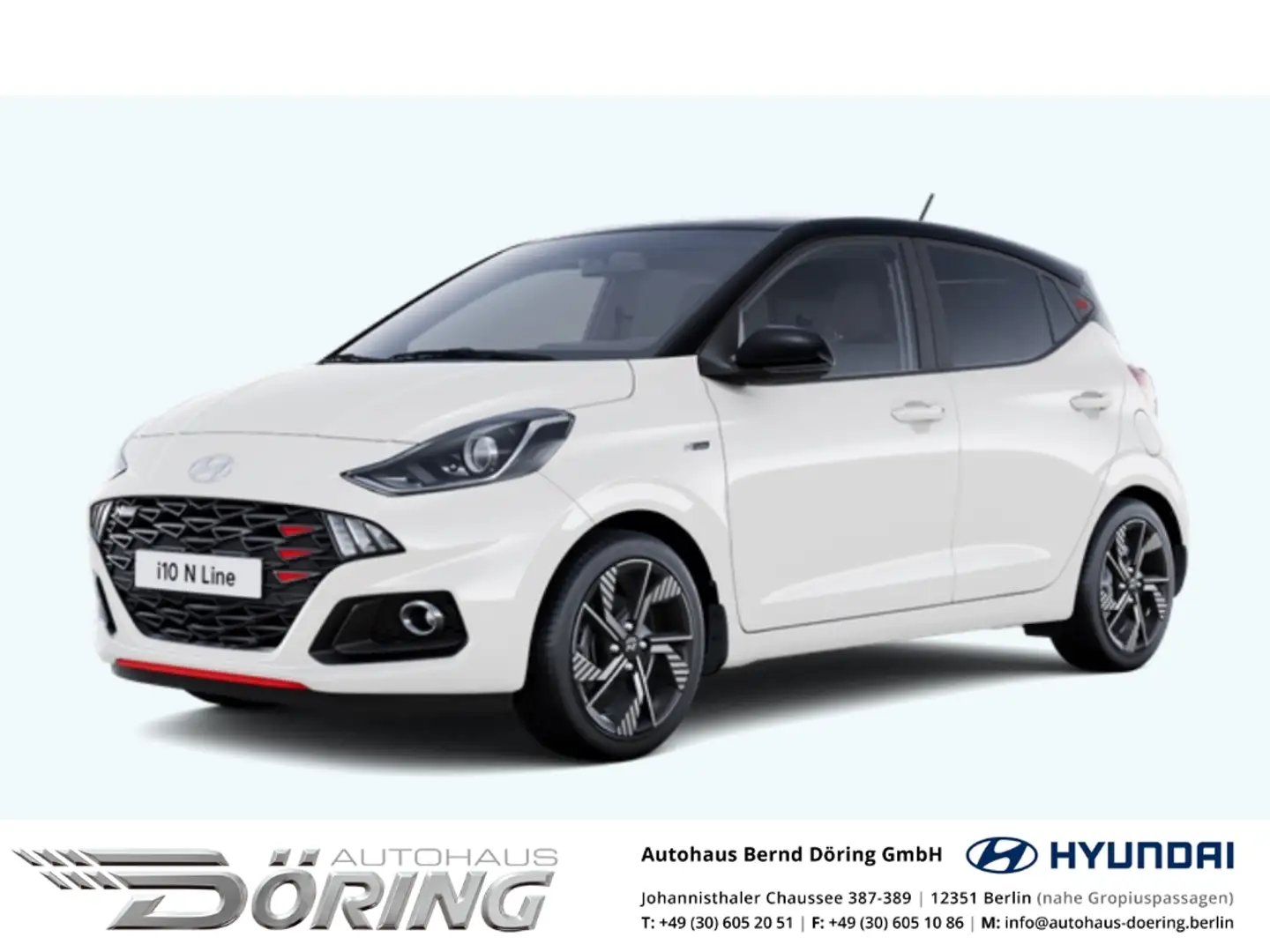 Hyundai i10 N Line 1.0 Turbo 90 PS Navigation Blanc - 1