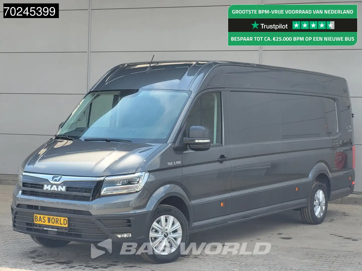 MAN TGE Automaat XXL L5H3 LED LM Velgen Groot scherm CarPl Gris - 1