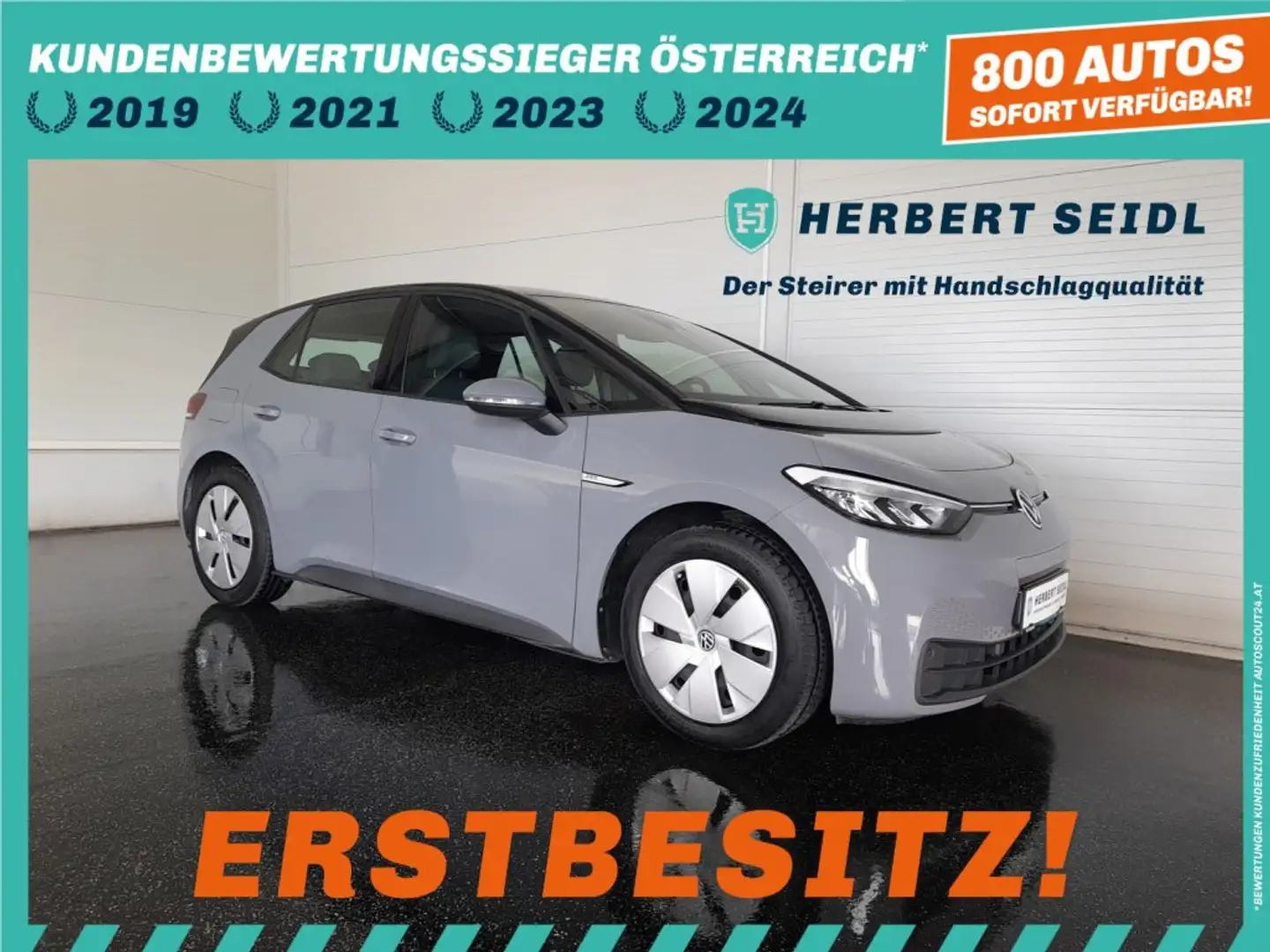 Volkswagen ID.3 PRO 58 kWH *VIRTUELL / VOLL-LED / NAVI / ACC / PDC VO & HI / SHZG / CCS-LADEDOSE / VERKEHRSZEICHENASSIST* Grau - 1