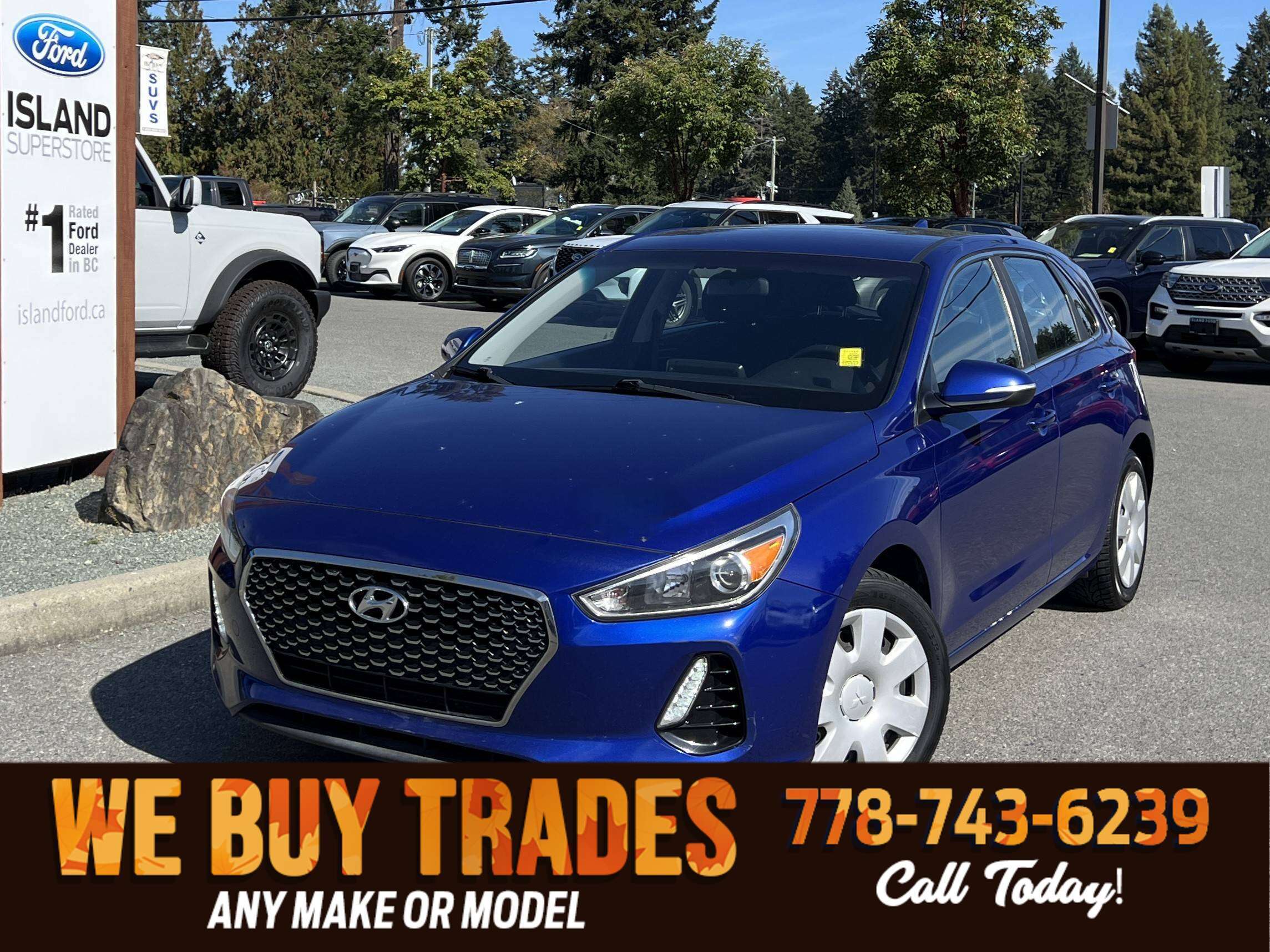 Blue 2019 Hyundai Elantra GT Hatchback Automatic