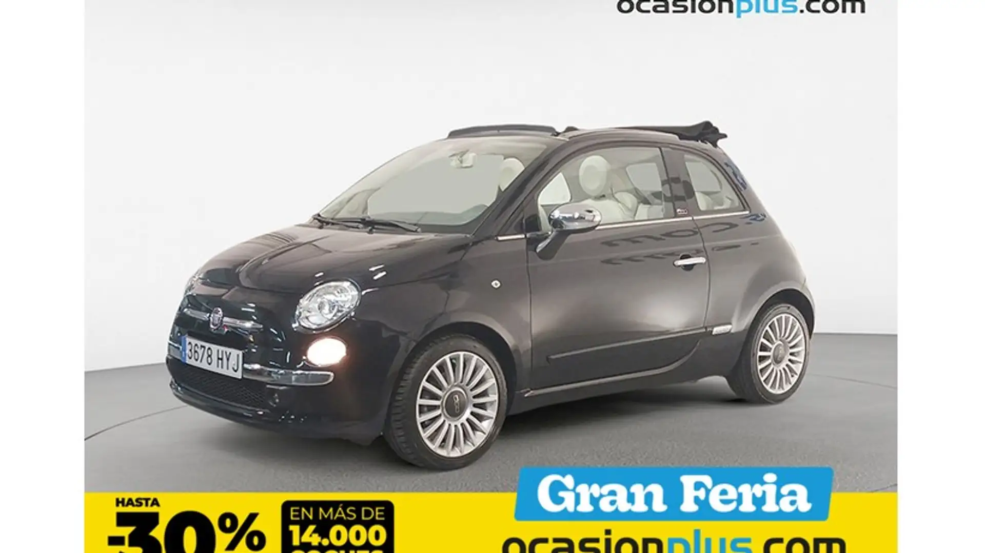 Fiat 500C 0.9 T TwinAir Lounge Zwart - 1