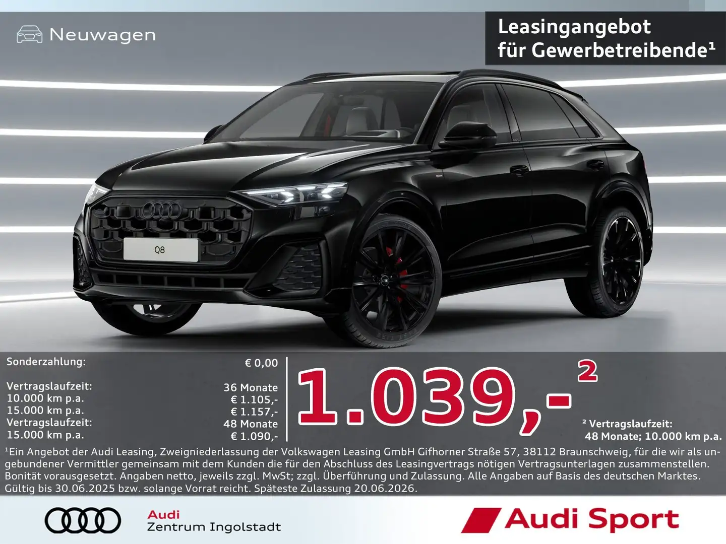 Audi Q8 SUV 50 TDI quattro tiptronic UPE 131.595,- Schwarz - 1