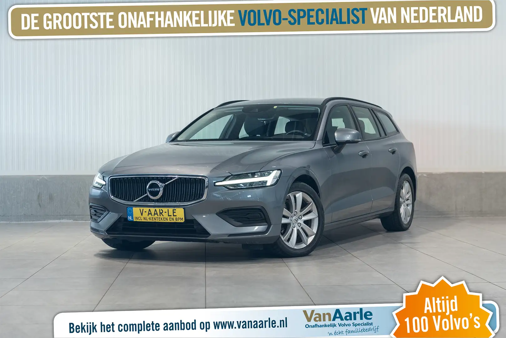 Volvo V60 D3 Momentum CruiseControl Navigatie 150pk Gris - 1