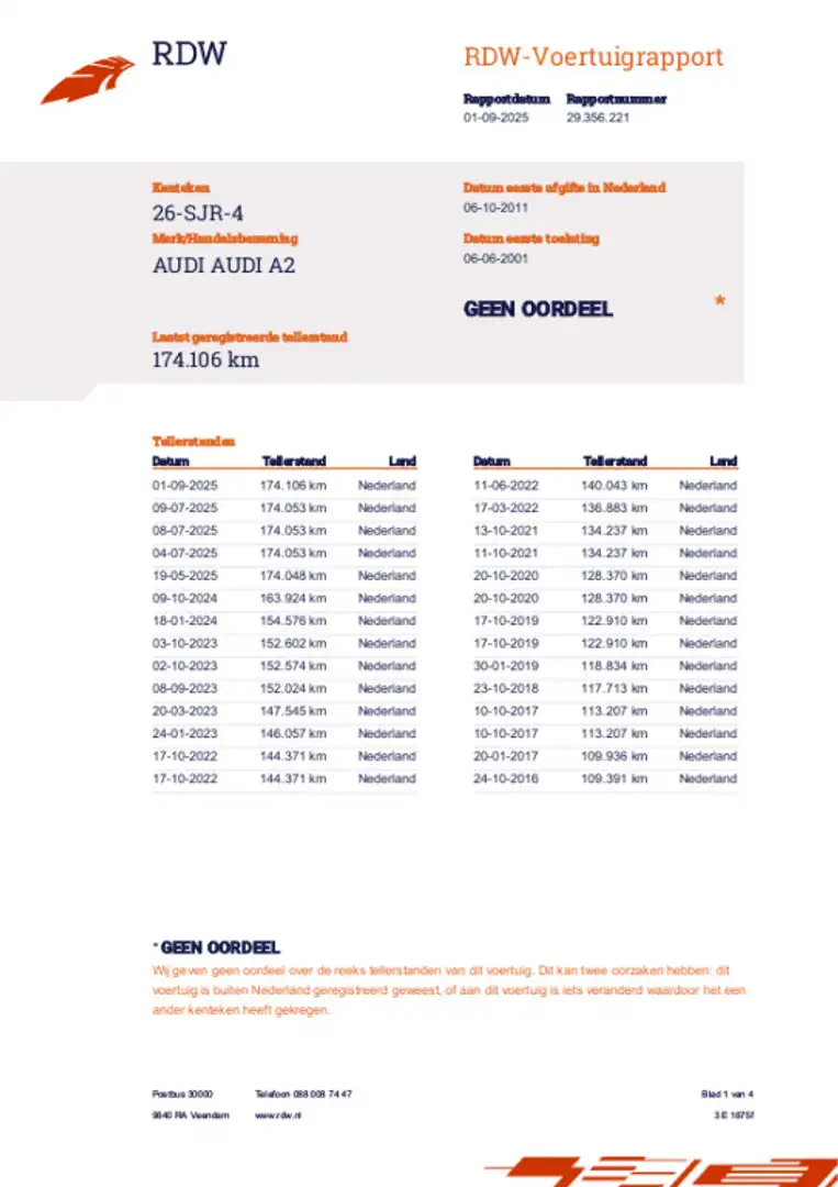 Audi A2 1.4 APK 04-07-2026/CRUISE/AIRCO/2X SLEUTELS/NETTE Bleu - 2