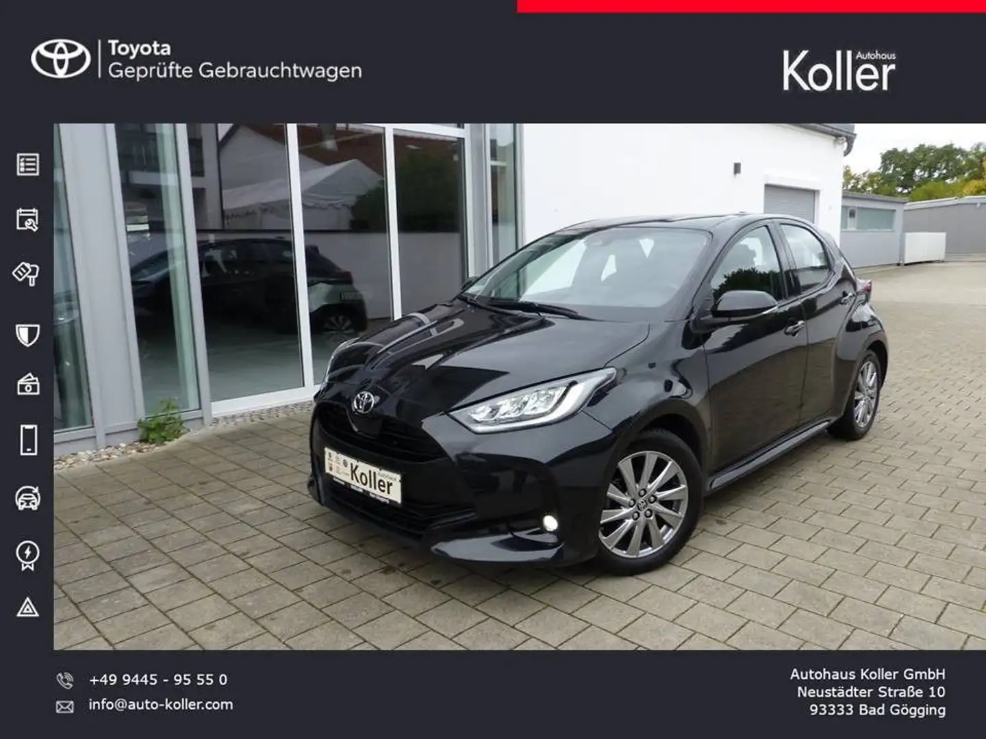 Toyota Yaris 1.5 VVT-iE Klimaautom. Kamera LED SHZ Alu Schwarz - 1