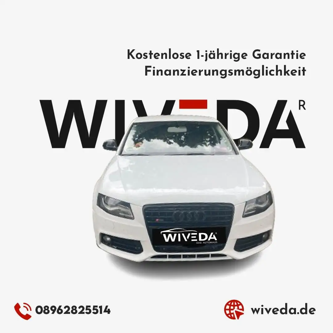 Audi A4 Lim. Ambition 2.7 TDI Aut. NAVI~XENON~SHZ Weiß - 1