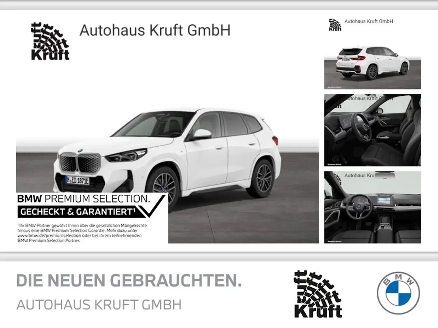 BMW iX1 xDrive30 M SPORT+LC PROF+HUD+DAP+PAP+AHK Weiß - 1