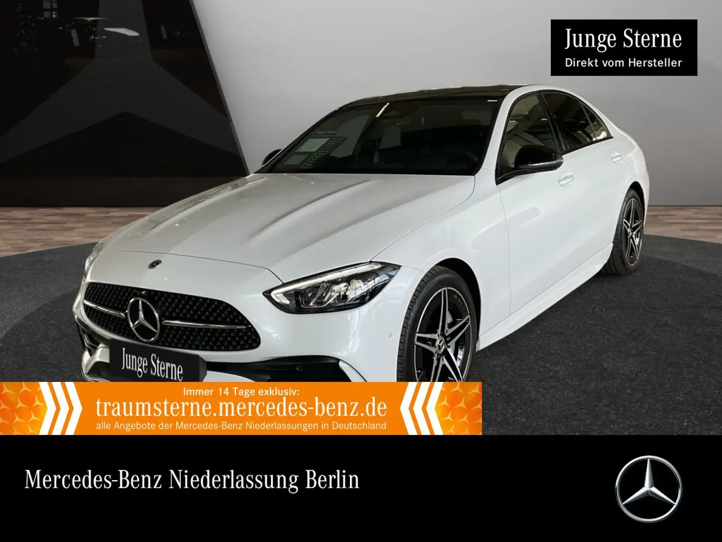 Mercedes-Benz C 300 d AMG+NIGHT+PANO+360+LED+TOTW+KEYLESS+9G Weiß - 1
