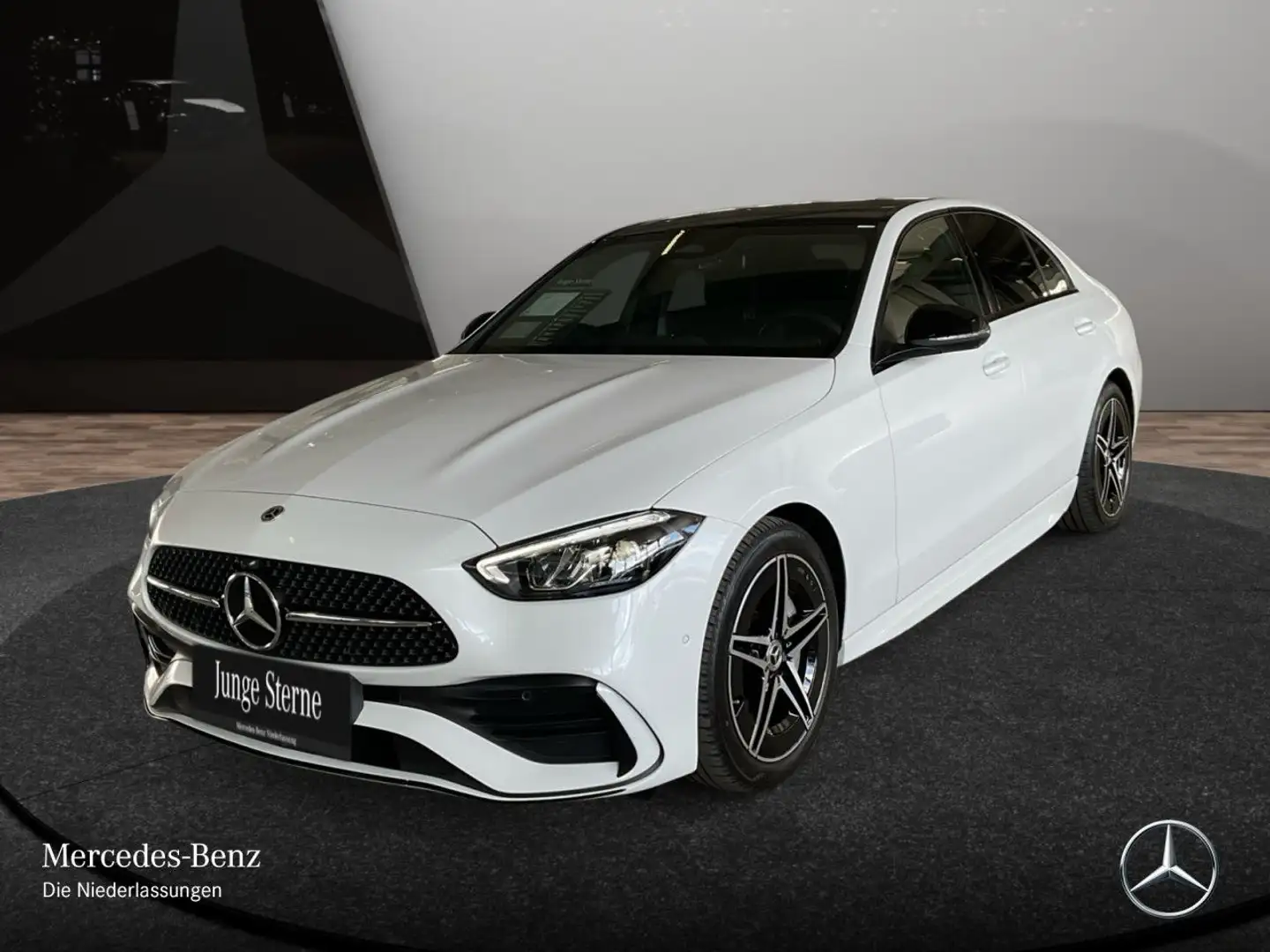 Mercedes-Benz C 300 d AMG+NIGHT+PANO+360+LED+TOTW+KEYLESS+9G Weiß - 2
