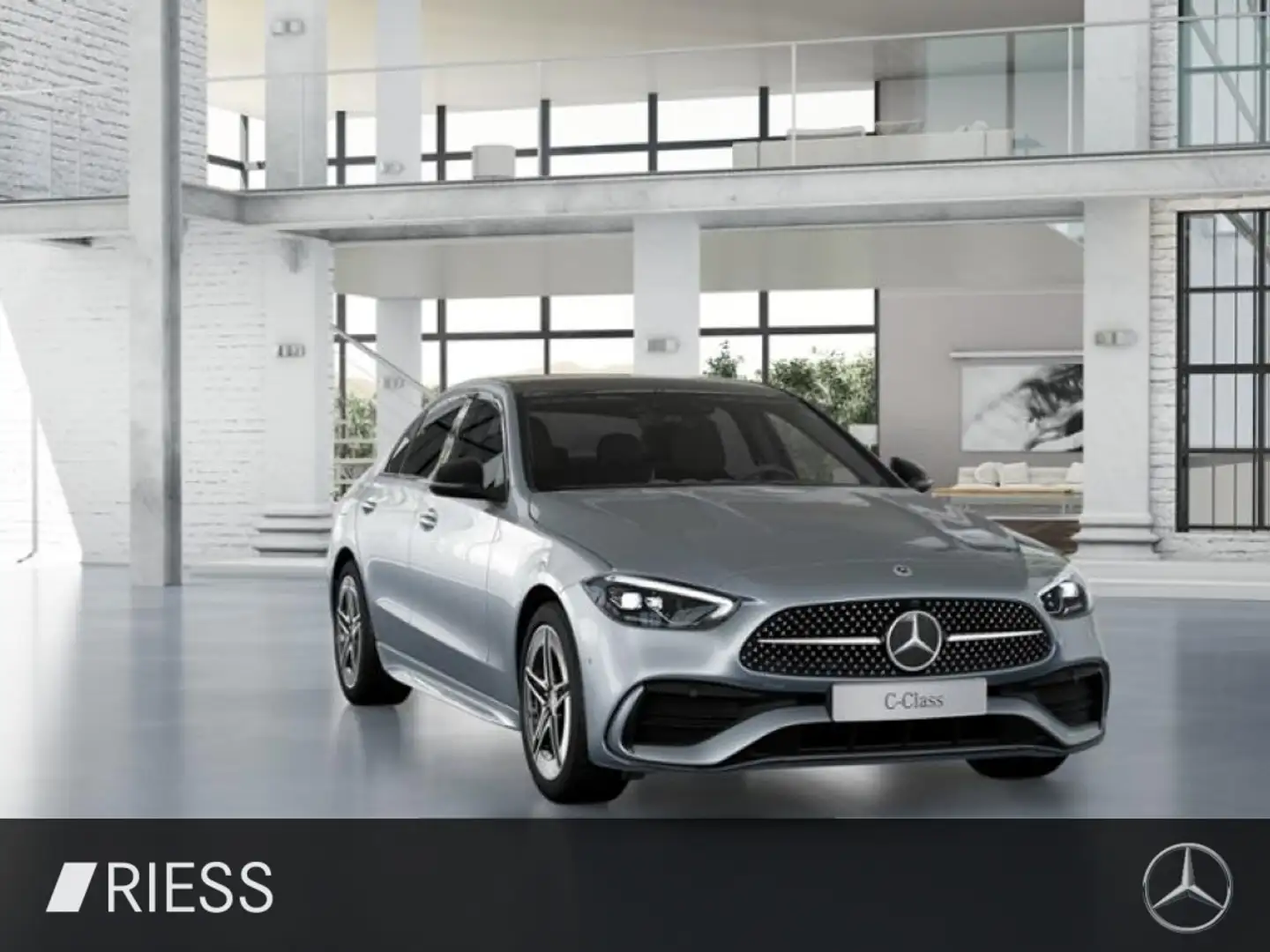 Mercedes-Benz C 200 AMG+PANO+LED+MBUX+NightPaket+Ambiente+++ Silber - 2