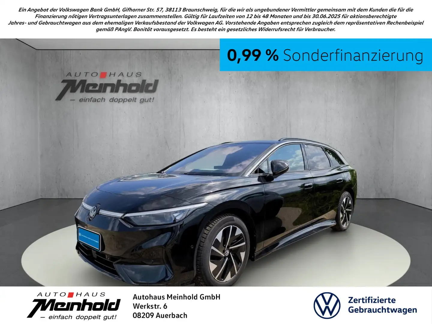 Volkswagen ID.7 Tourer Pro, AHK, Area View, Navi, ACC Schwarz - 1