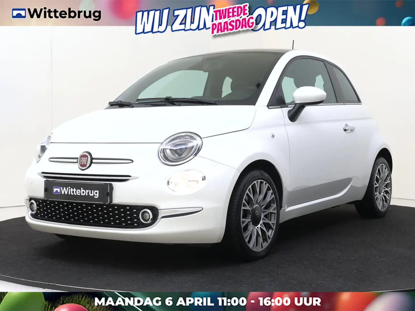 Fiat 500 1.0 Hybrid Dolcevita | Navigatie | Lichtmetalen Ve Wit - 1