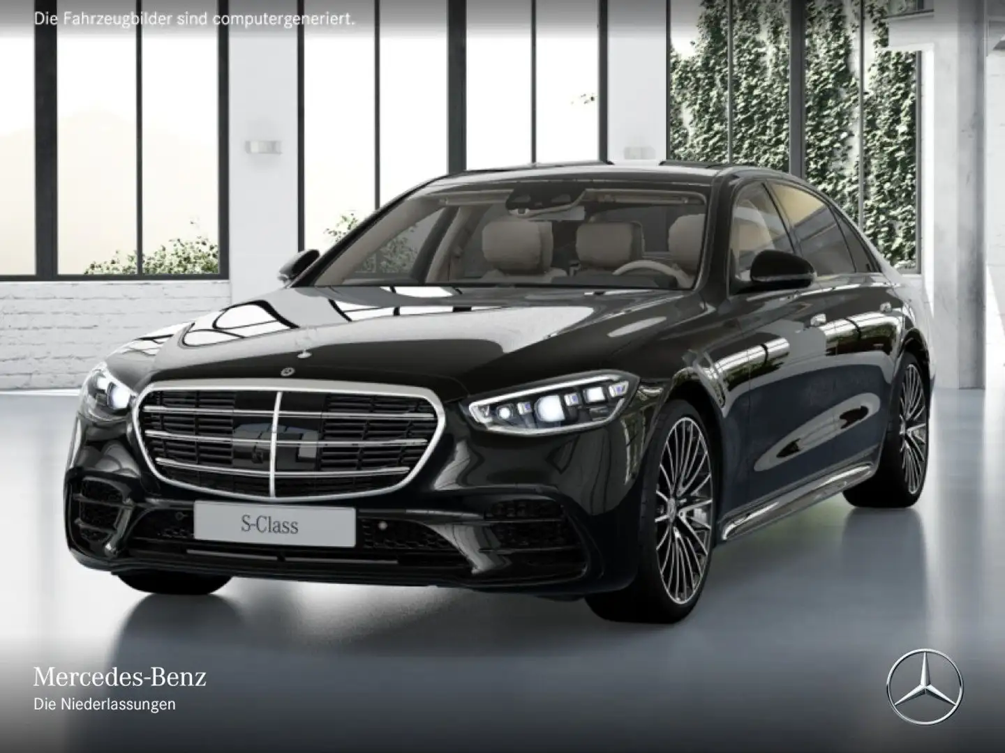 Mercedes-Benz S 600 S 580 L 4M AMG+NIGHT+PANO+DIGITAL-L+BURMESTER3D+TV Negru - 2