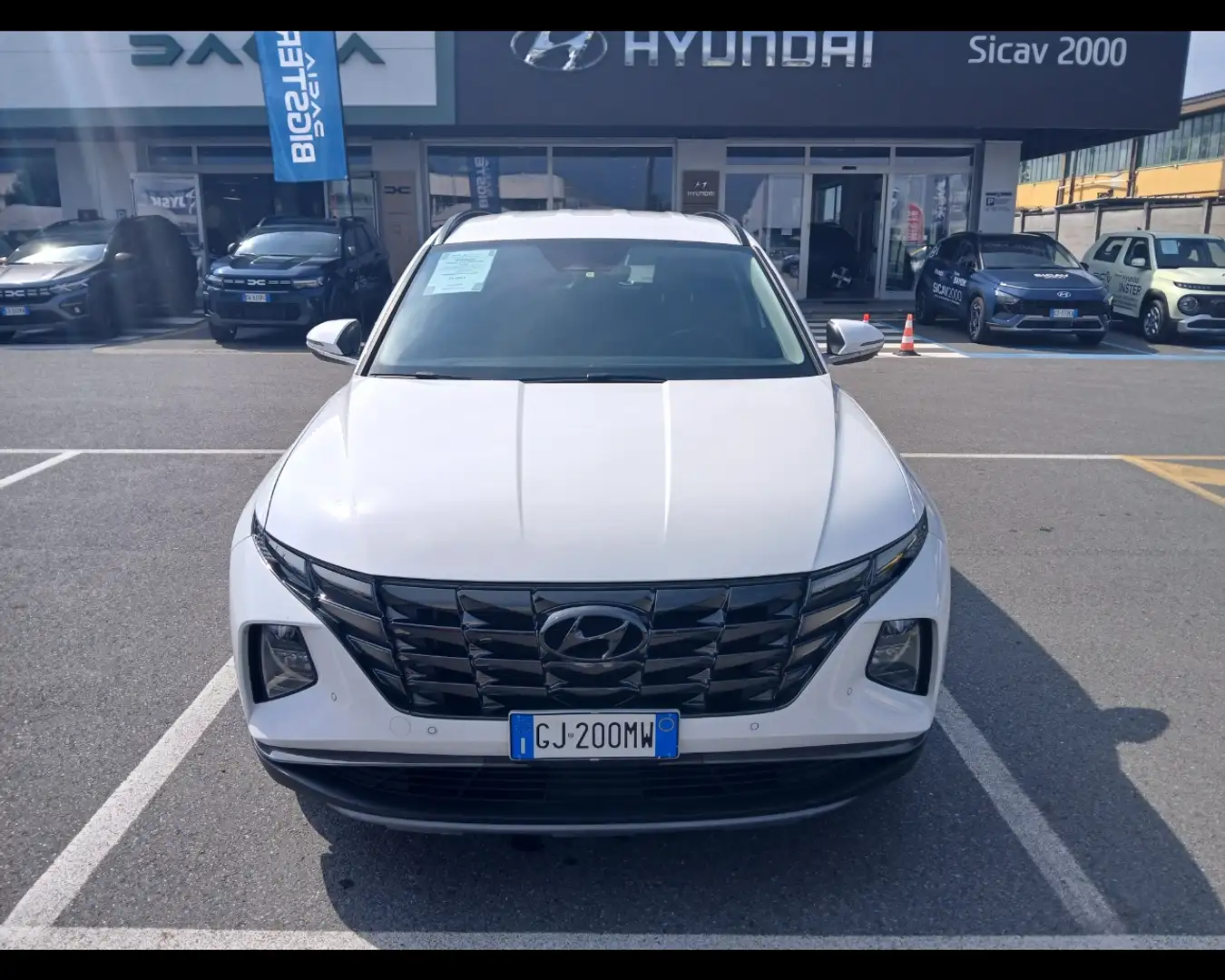 Hyundai TUCSON 1.6 hev Exellence 2wd auto Blanc - 2