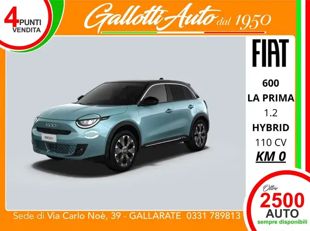 Fiat 600 1.2 hybrid La Prima 110cv