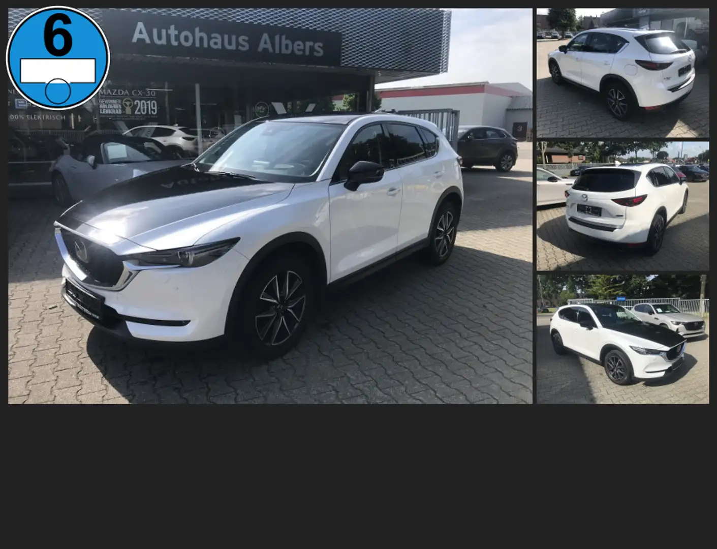 Mazda CX-5 SKYACTIV-G194 Sports-line spez., Leder, 360°Kamera Weiß - 1