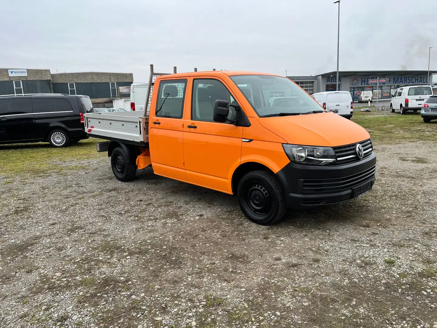 Volkswagen T6 Transporter Pritsche DoKa Klima"Z-Riemen neu" Orange - 1