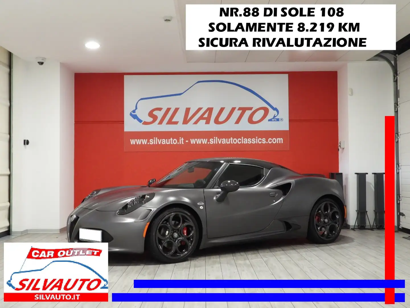 Alfa Romeo 4C COMPETIZIONE 1.750cc TBi 240 CV-SOLO 8219KM(2018) Gris - 1