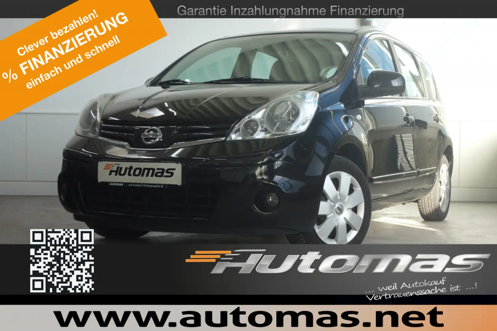 Nissan Note Visia Klima Allwetter Schwarz - 1