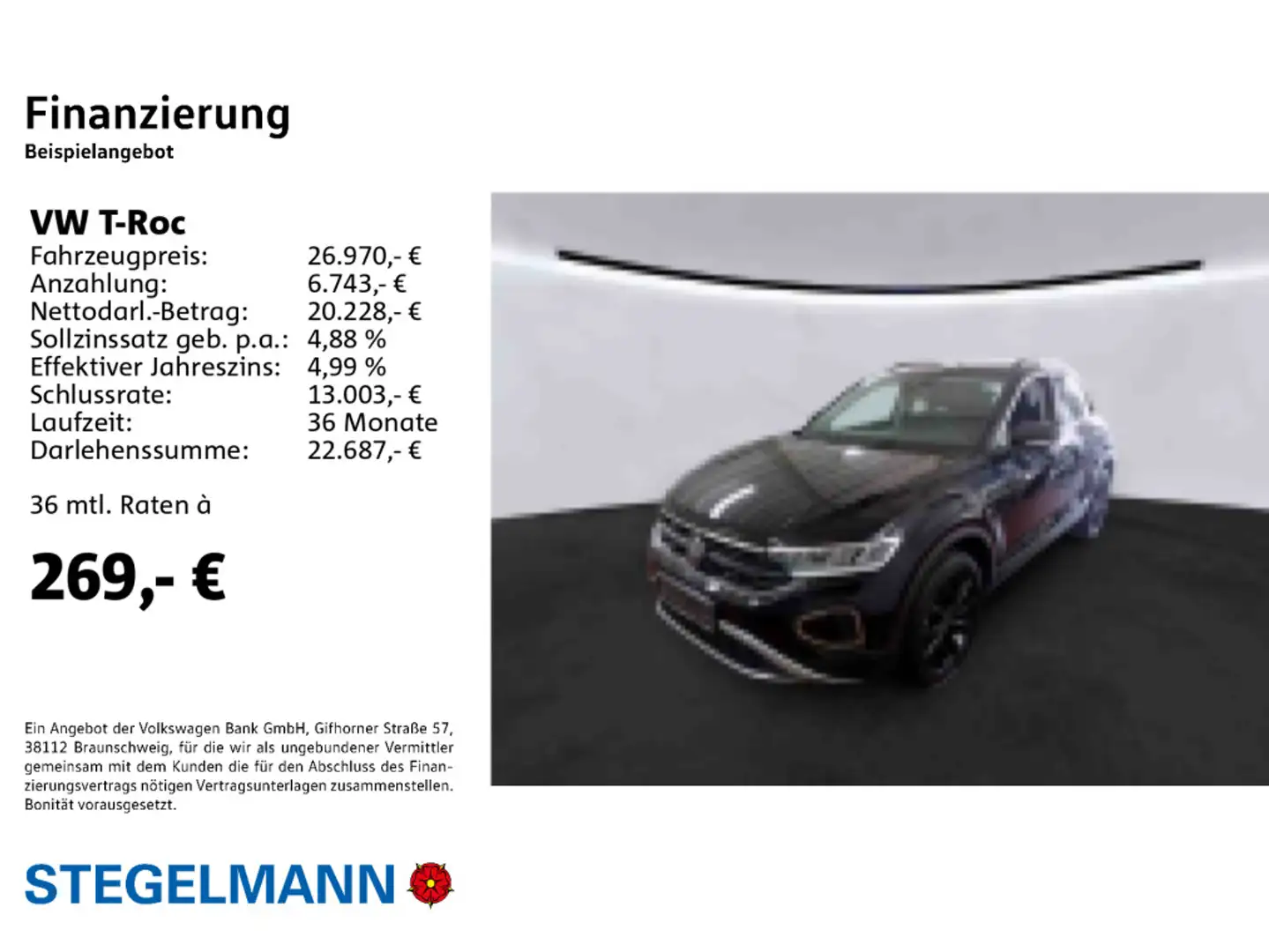 Volkswagen T-Roc 1.5 TSI DSG Facelift Life *AHK*Standhzg*Ka Schwarz - 2