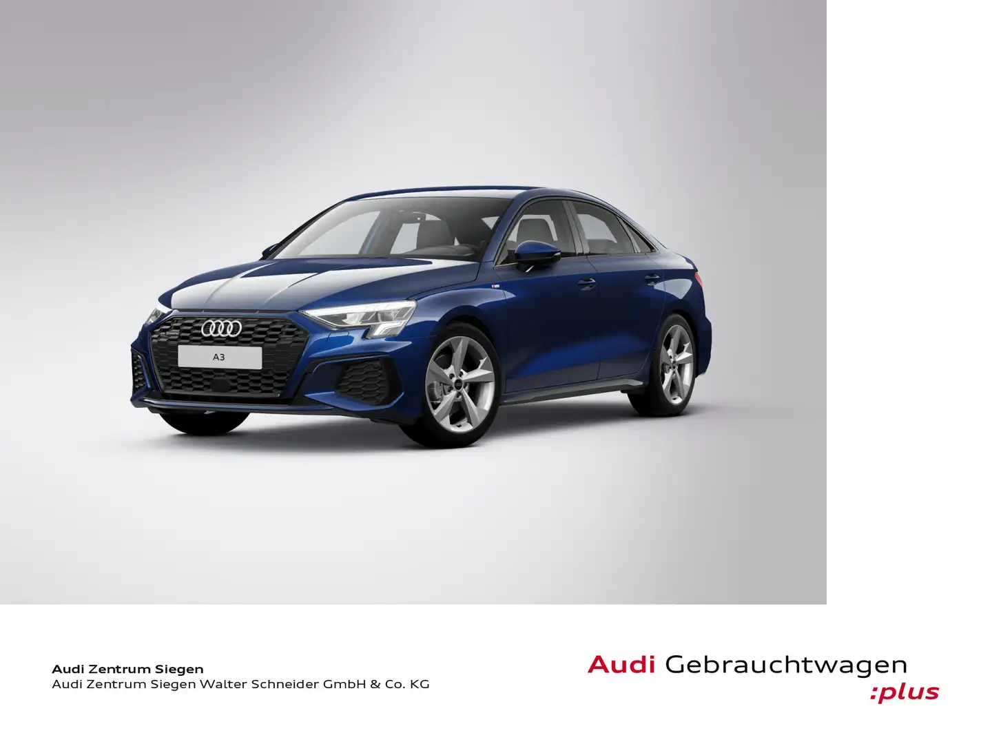 Audi A3 40 TDI quattro 2x S line LED Navi R Blau - 1
