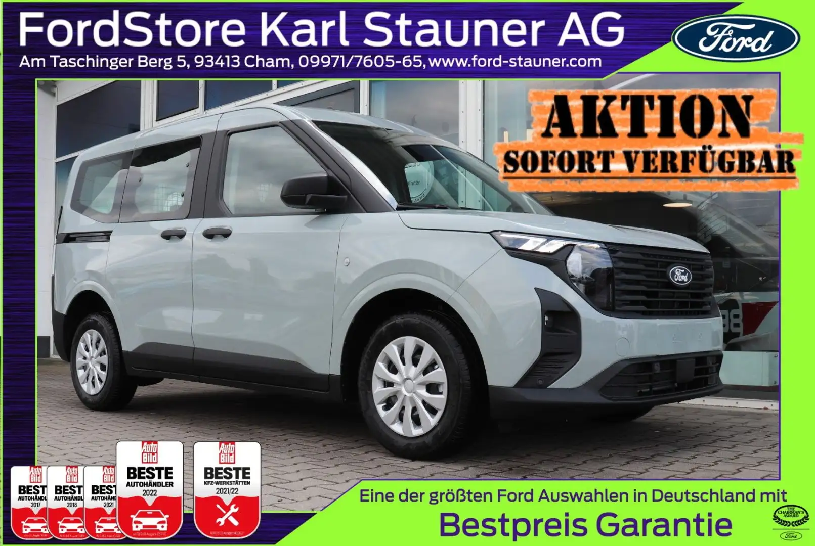 Ford Transit Courier DOKA 1.0 EcoBoost 3,99% FIN* Grau - 1