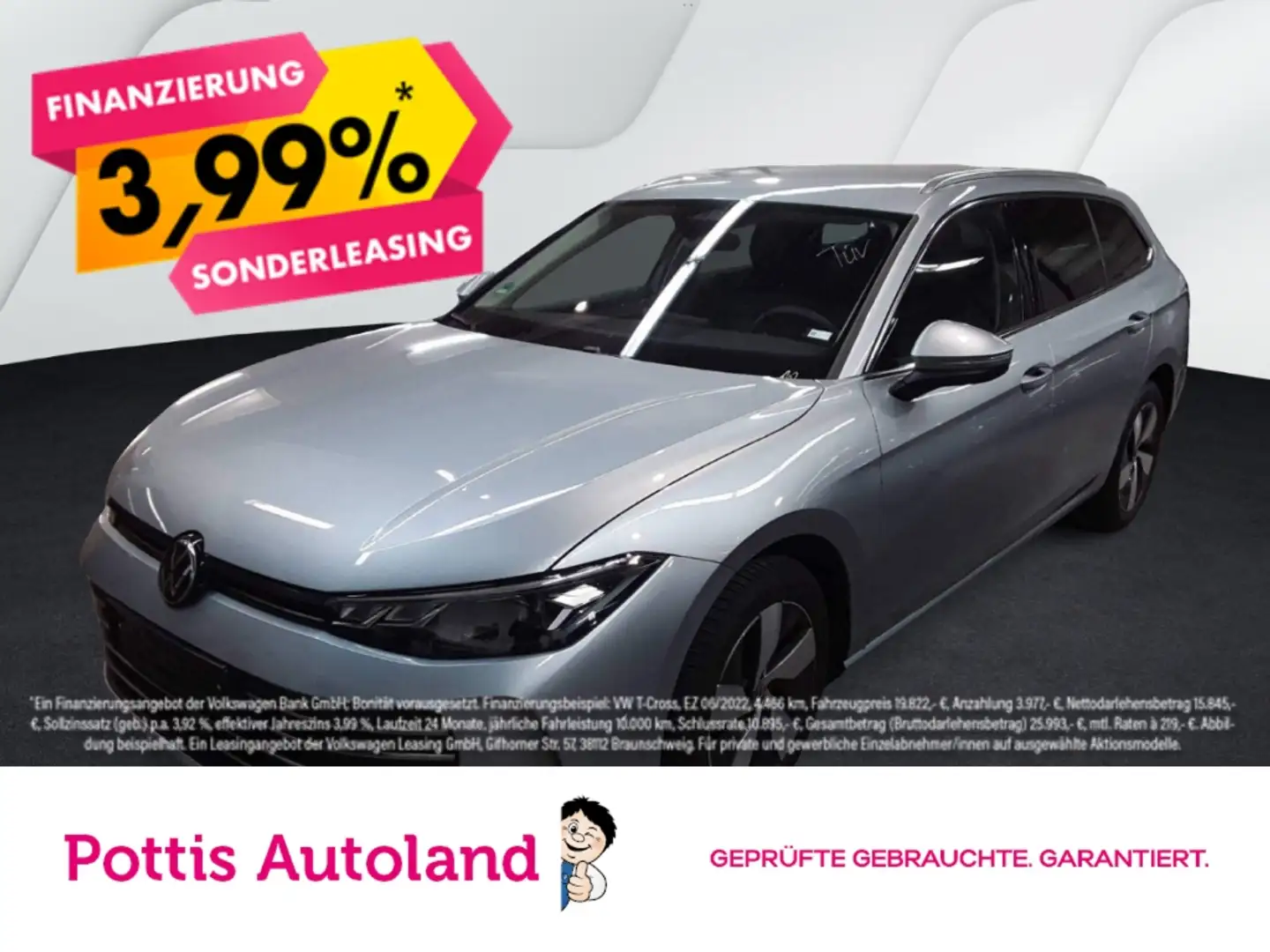 Volkswagen Passat Variant 1.5 eTSI DSG BUSINESS NAVI AHK ACC PDC Silber - 1