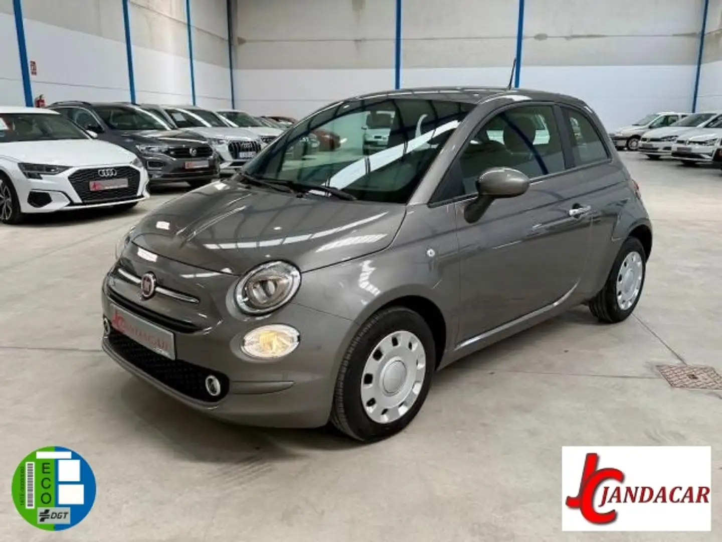 Fiat 500 1.0 Hybrid Cult 52kW Gris - 1