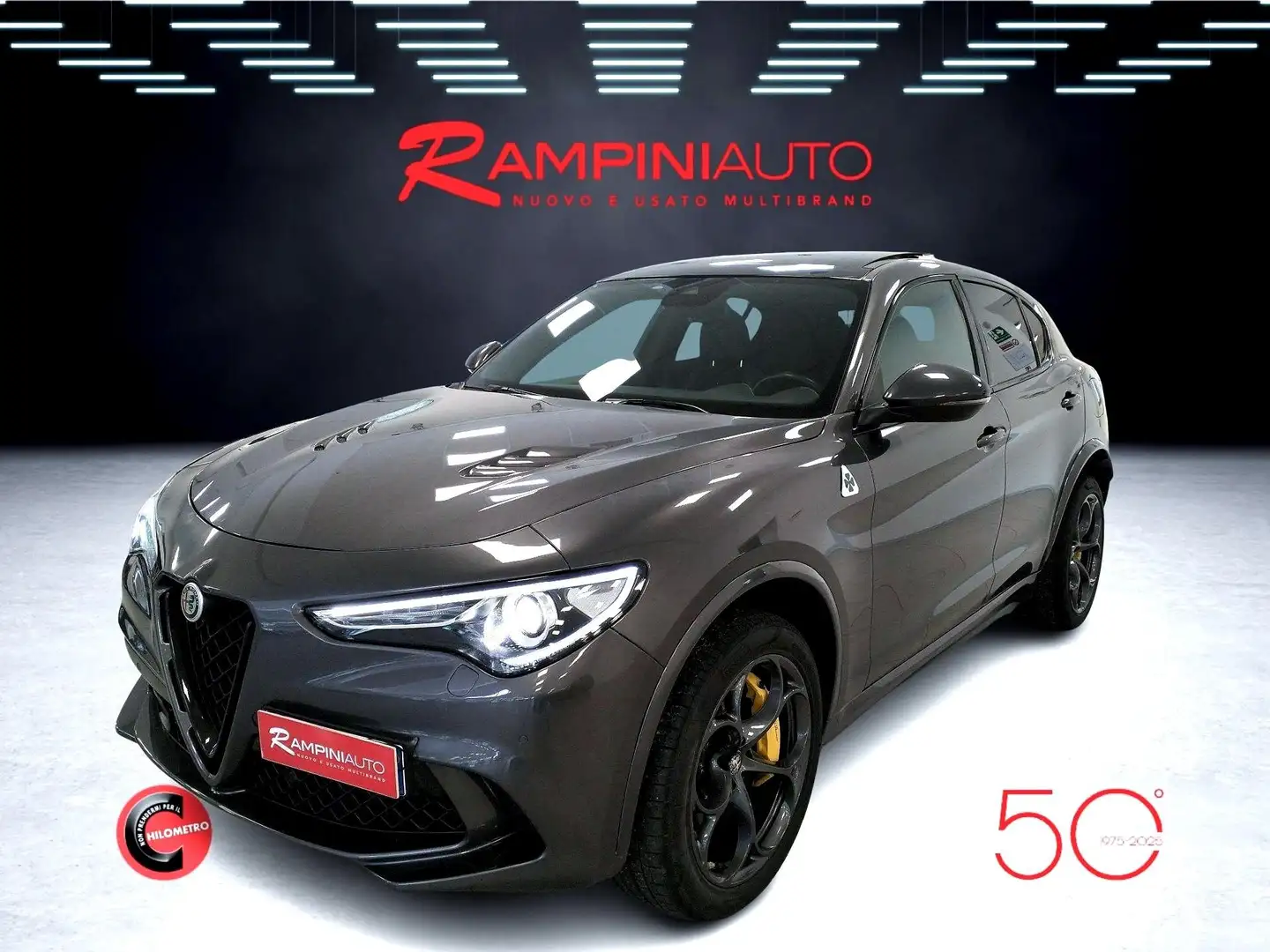 Alfa Romeo Stelvio 2.9 Bi-Turbo V6 510 CV AT8 Quadrifoglio CARBOCERAM Grigio - 1