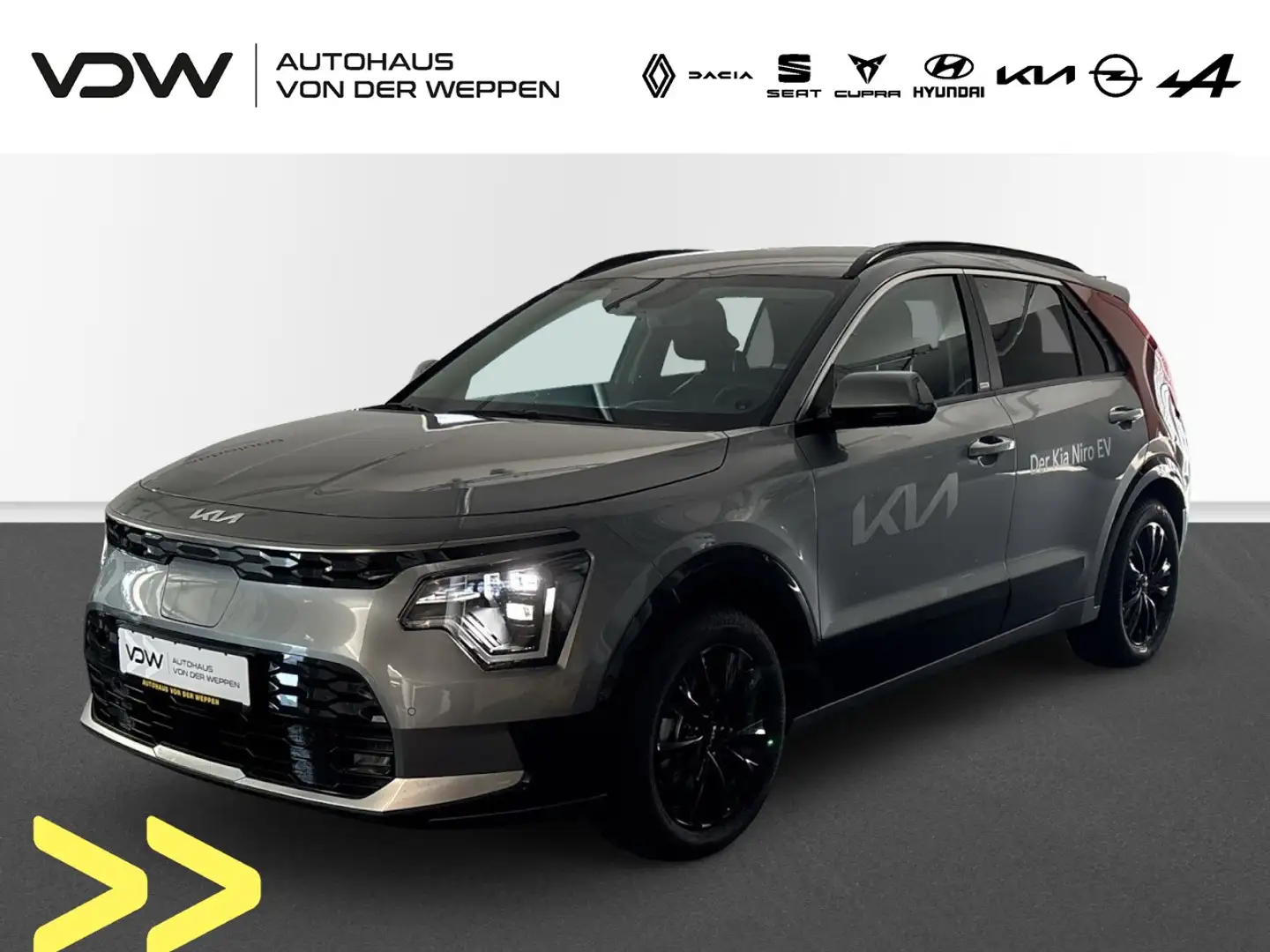 Kia e-Niro INS WP DW TEC REX DRG Klima Navi Leder Gris - 1